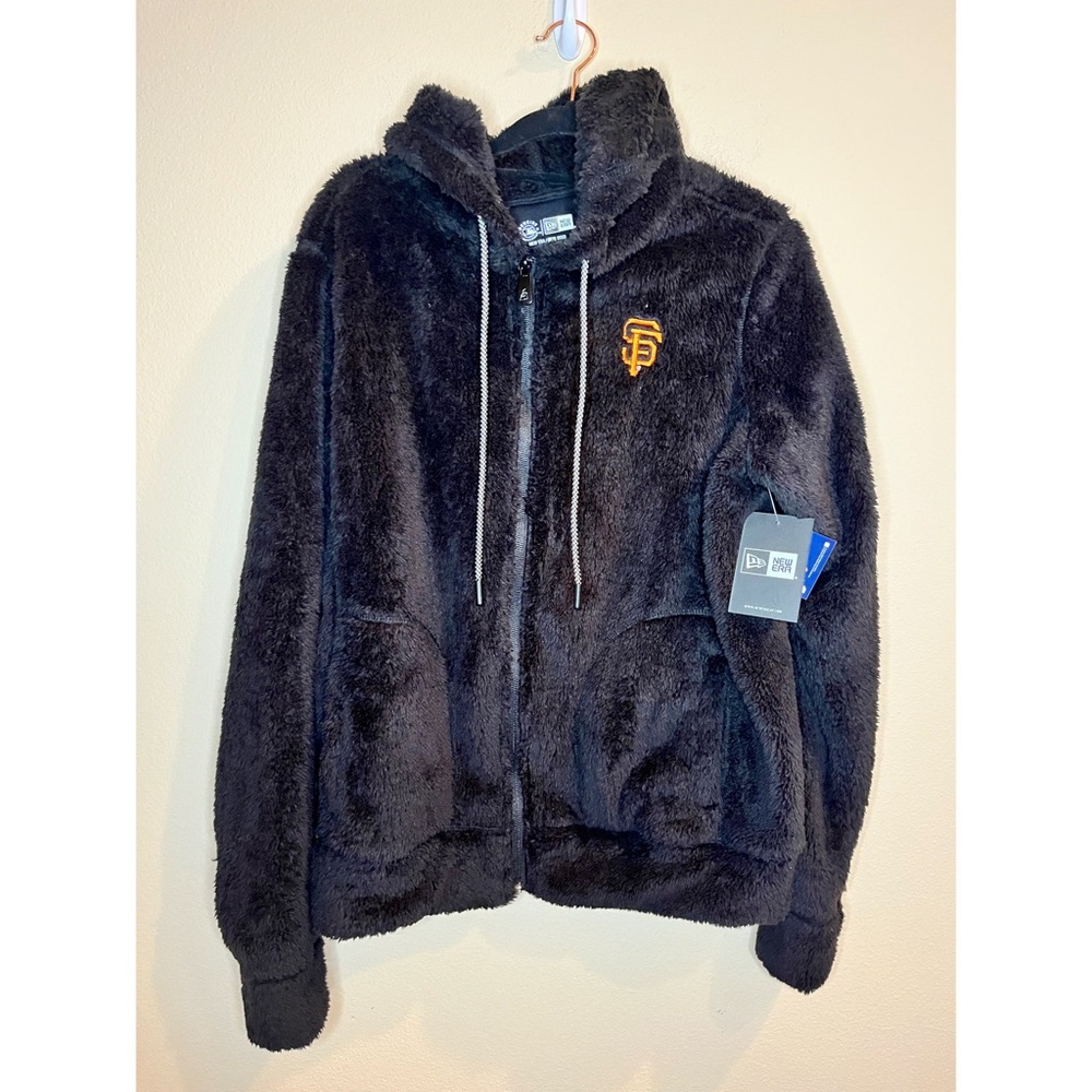 NWT Next Era SF Giants Zip Up Hooded Fleece Jacket Size Medium‎